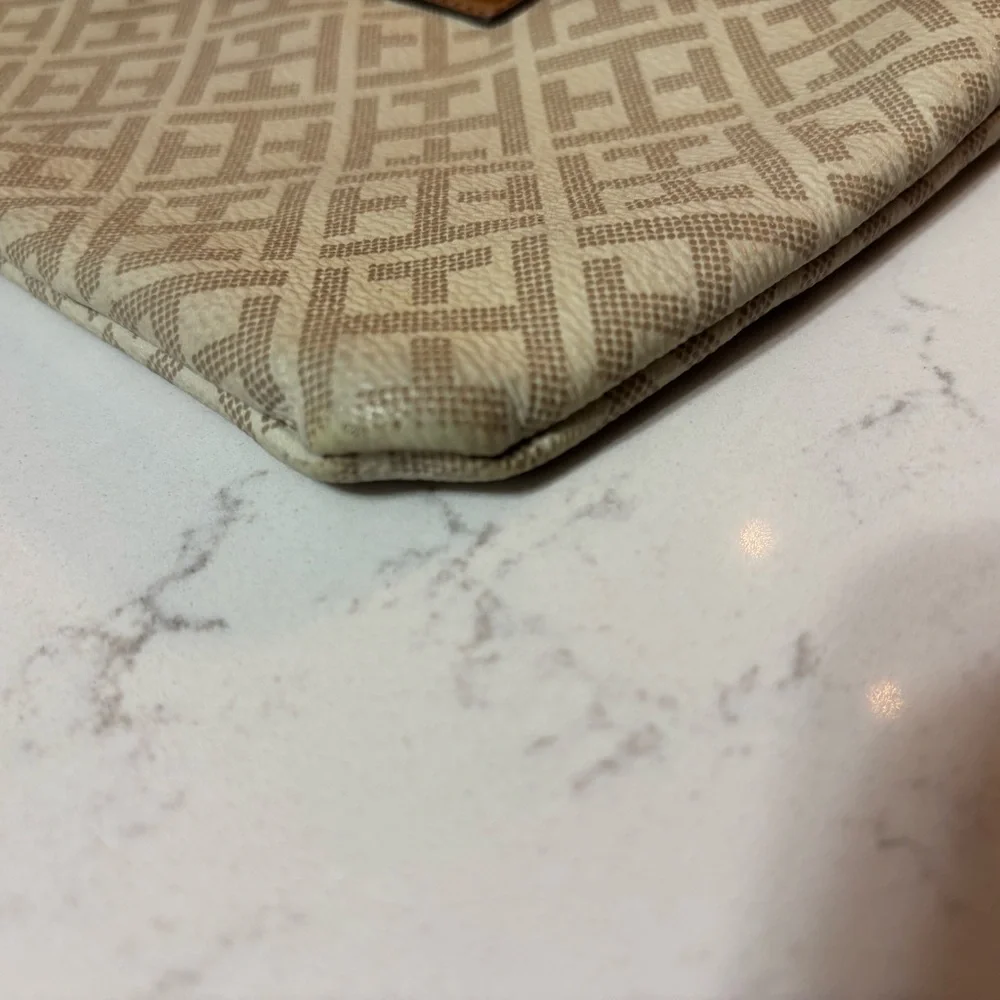 Tommy Hilfiger Beige and Brown Clutch